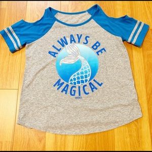 2x$10🎉Justice Active Blue and Gray Tee S16